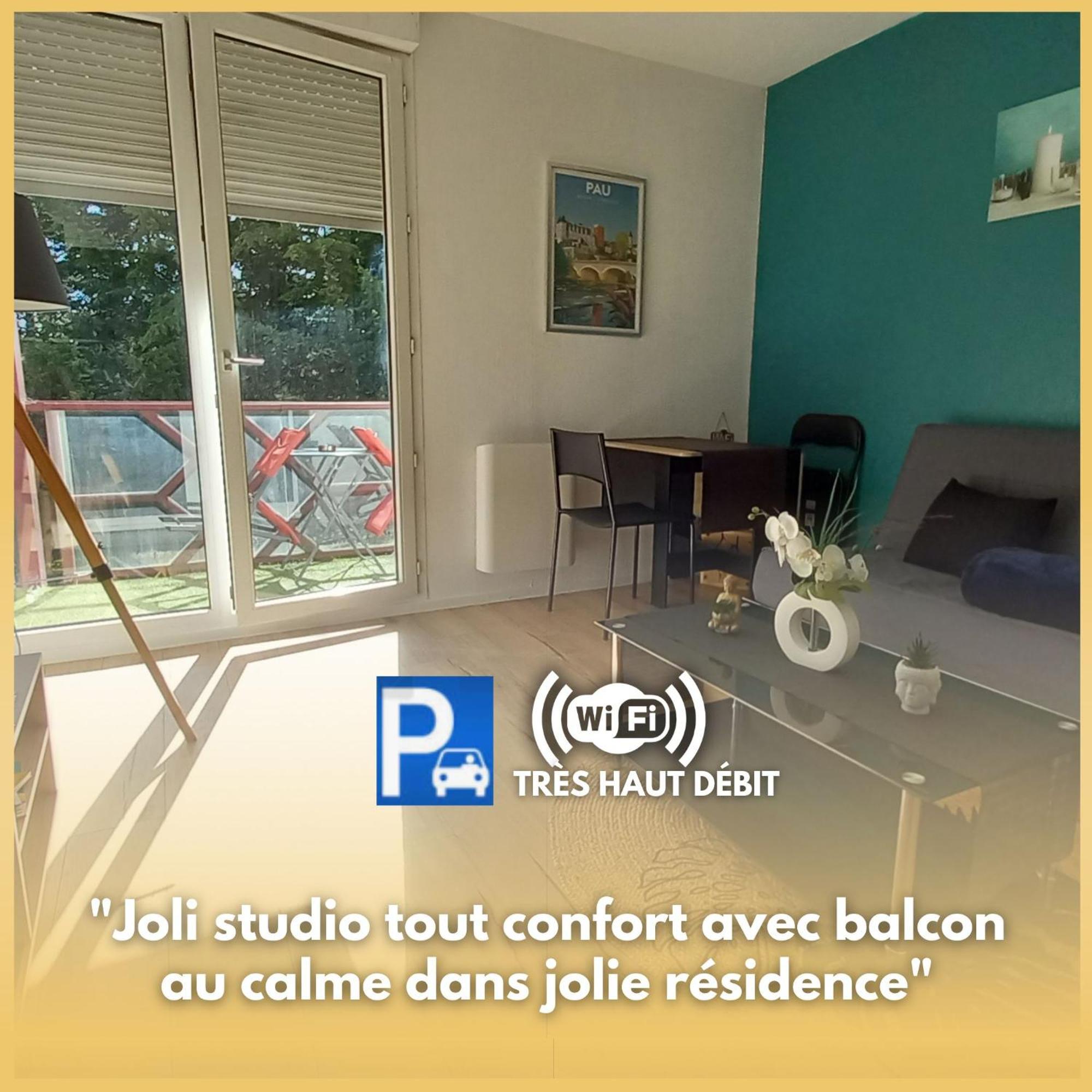 Apartmán Le Petit Park-Studio-Terrasse- Piscine-Wifi Fibre Pau Exteriér fotografie